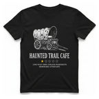 Haunted Trail Cafe T-Shirt - Black front