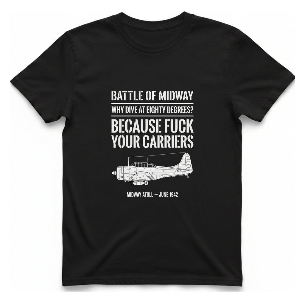 Battle of Midway T-Shirt - Black front