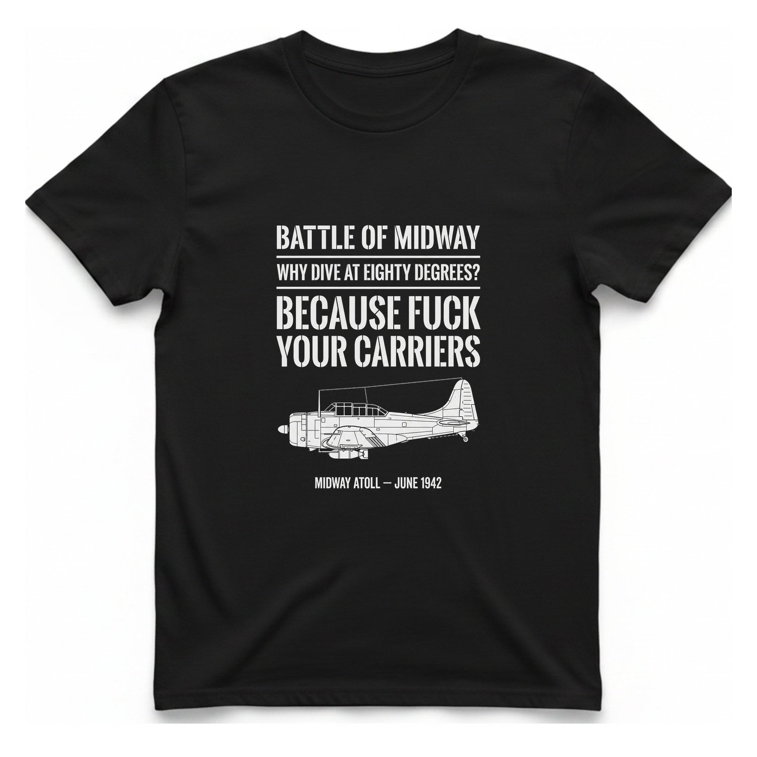 Battle of Midway T-Shirt - Black front