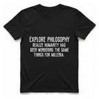 Explore Philosophy T-Shirt - Black front