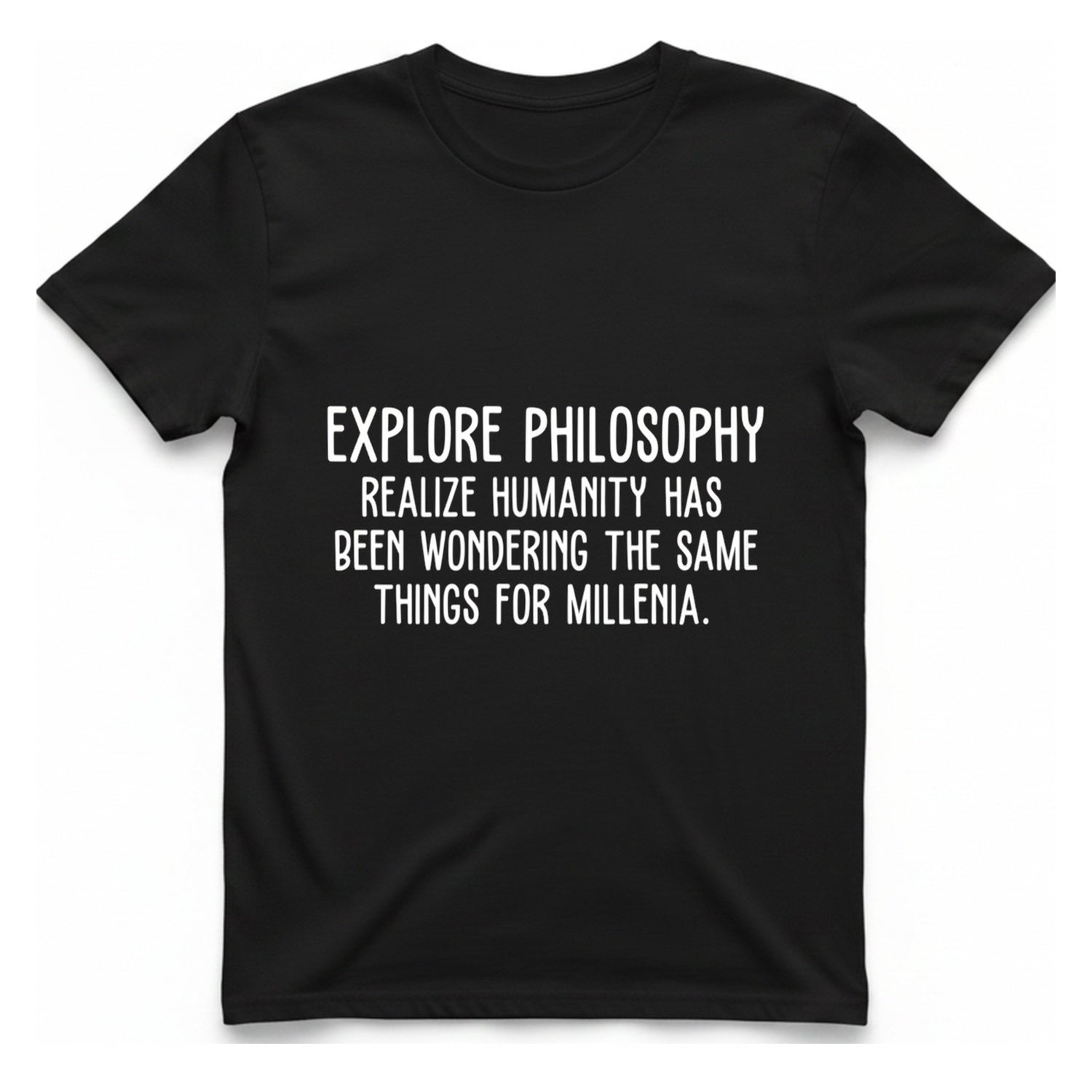 Explore Philosophy T-Shirt - Black front