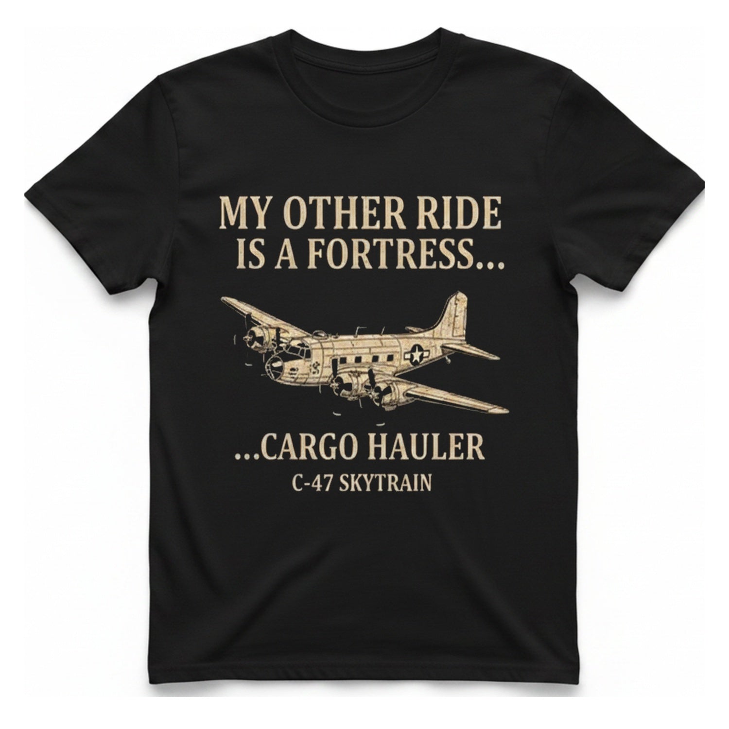My Other Ride T-Shirt - Black front