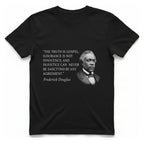 Frederick Douglass Quote T-Shirt - Black front