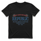 Republic 248Th Birthday T-Shirt - Black front