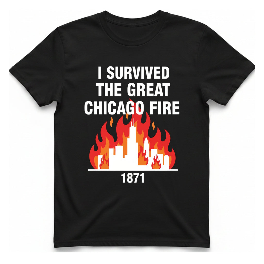 Great Chicago Fire Classic T-Shirt - Black front