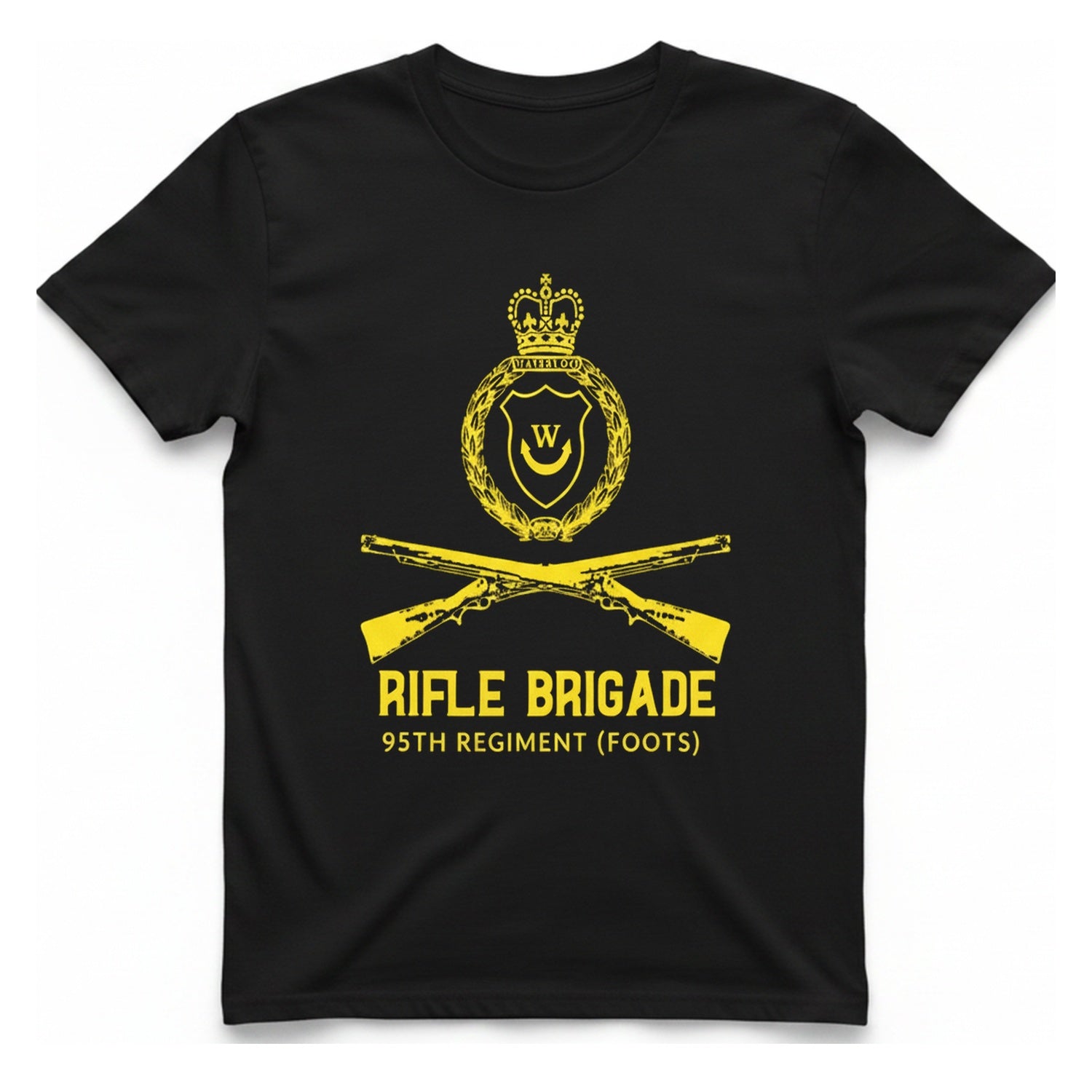 Rifle Brigade Waterloo T-Shirt - Black front