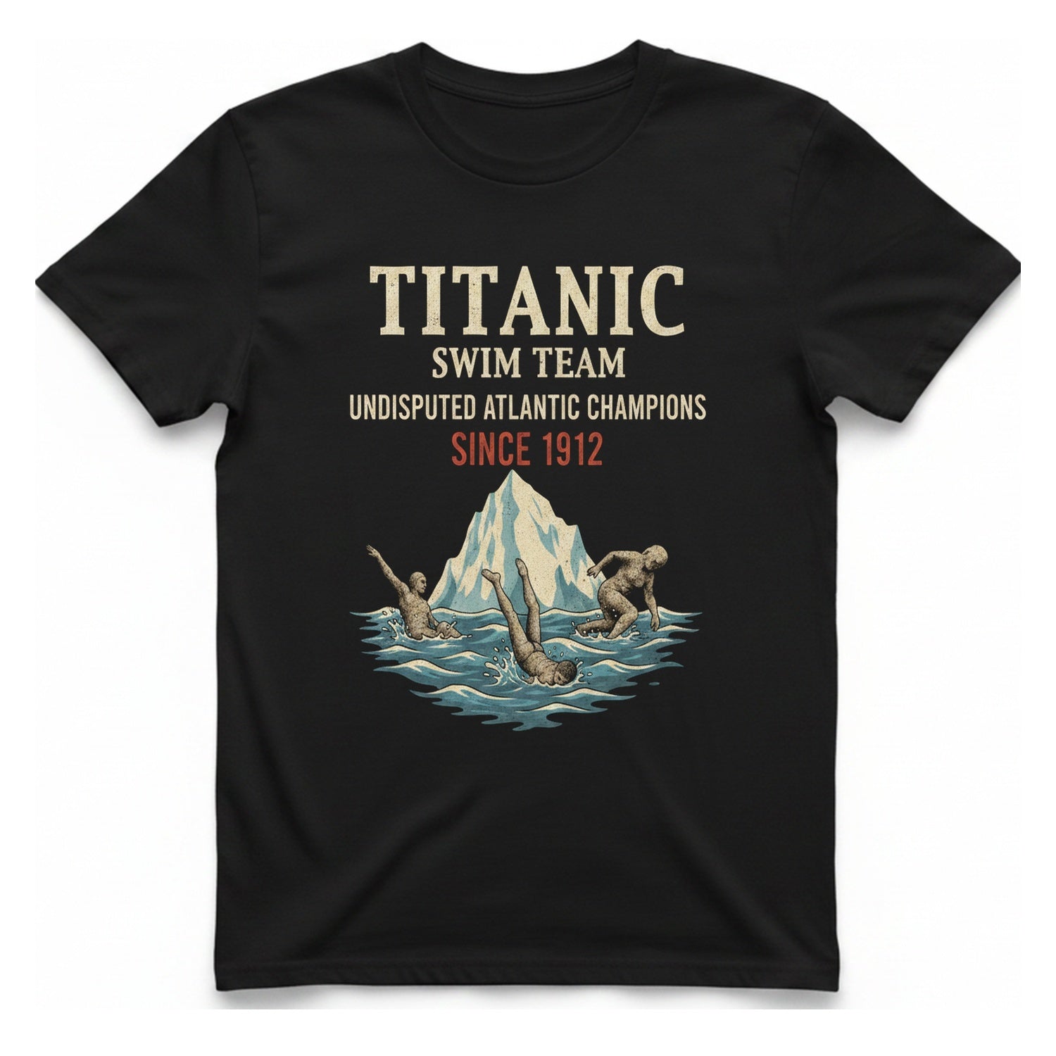 Titanic Swim Team T-Shirt - Black front