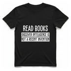 Read Books Discover Intelligence T-Shirt - Black front
