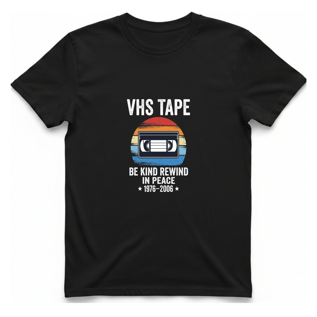 Vhs Tape Memorial T-Shirt - Black front