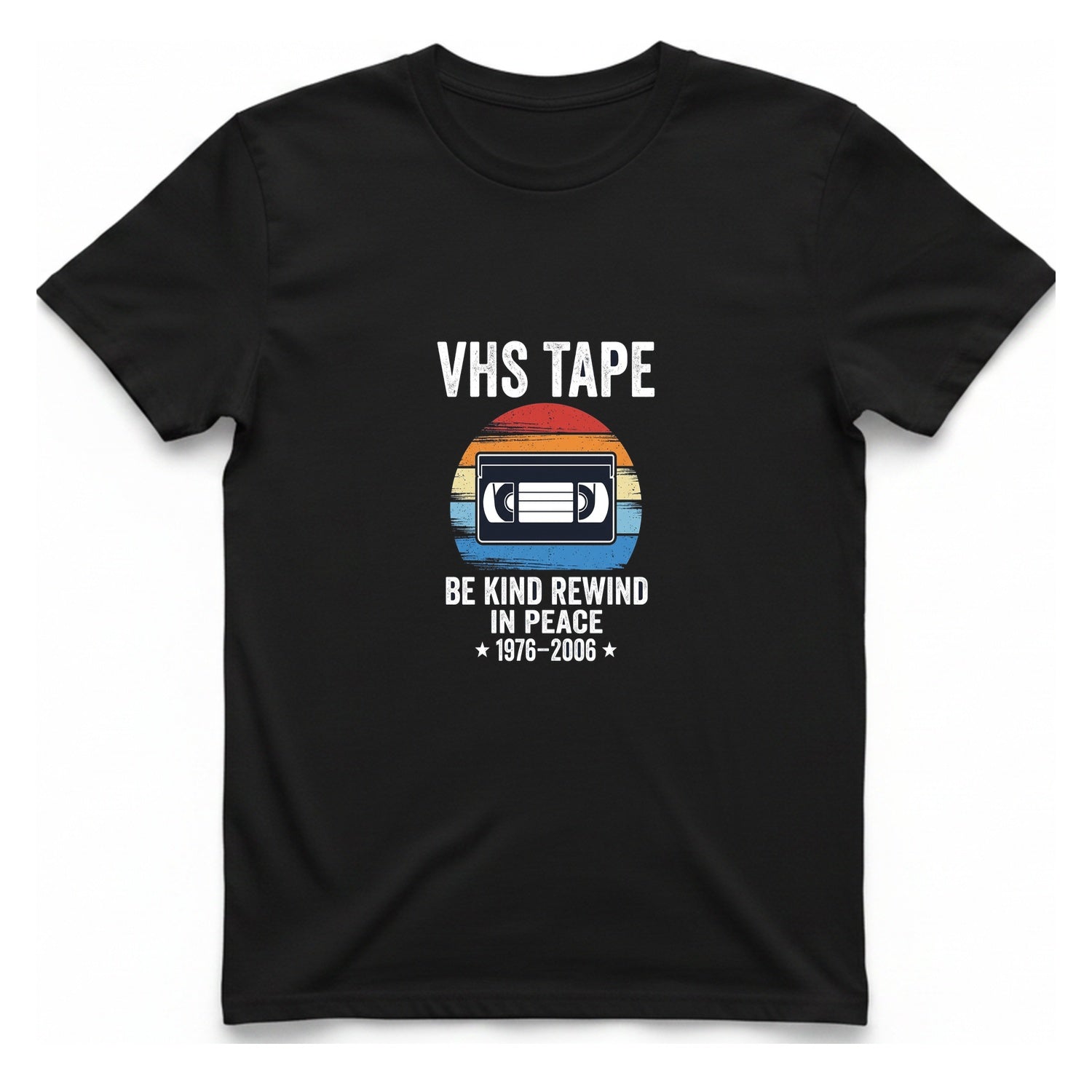 Vhs Tape Memorial T-Shirt - Black front