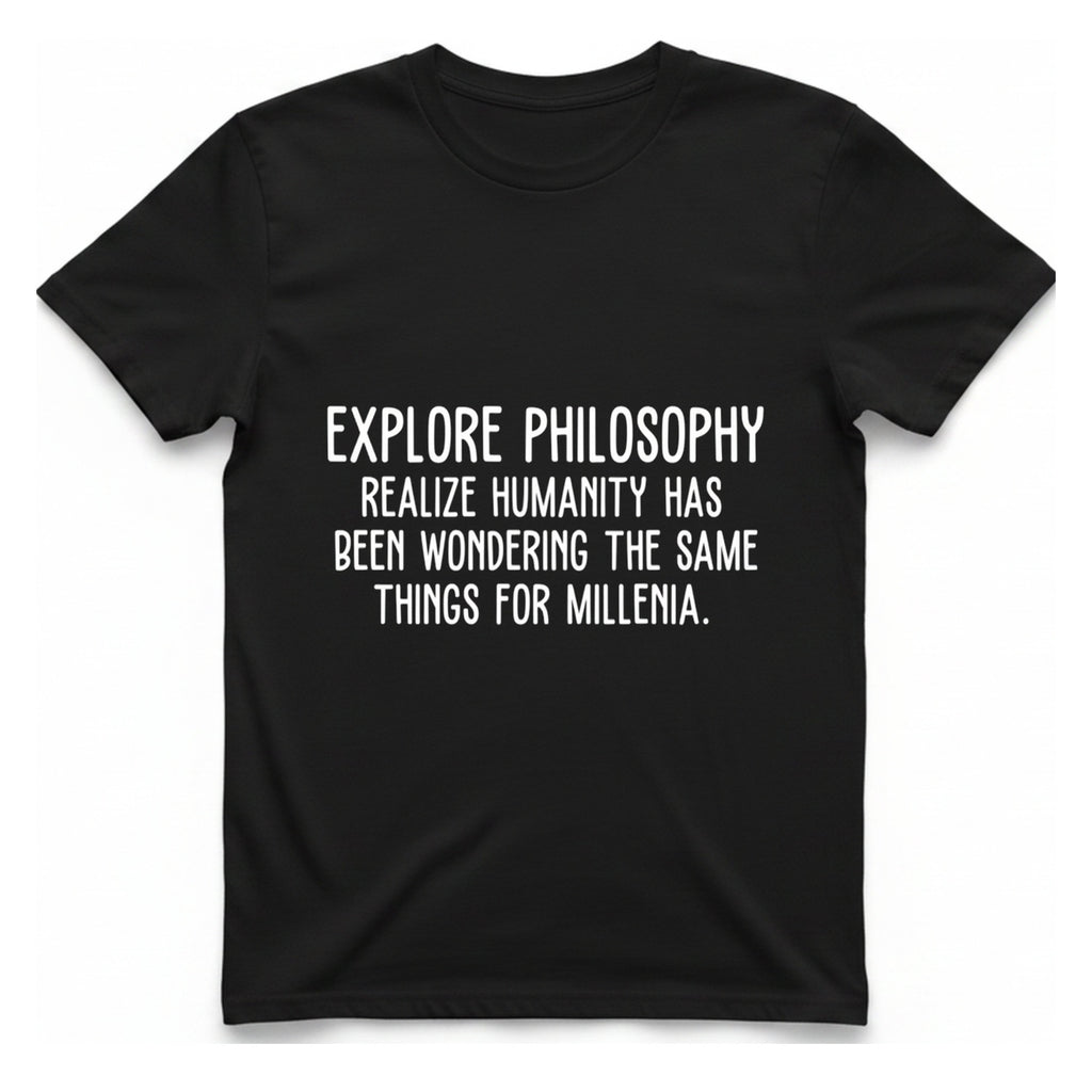 Explore Philosophy T-Shirt - Black front