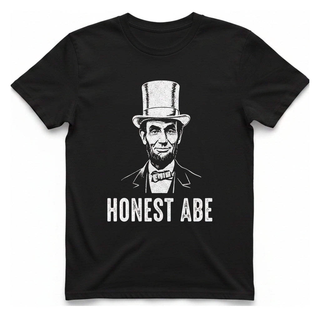 Honest Abe T-Shirt - Black front