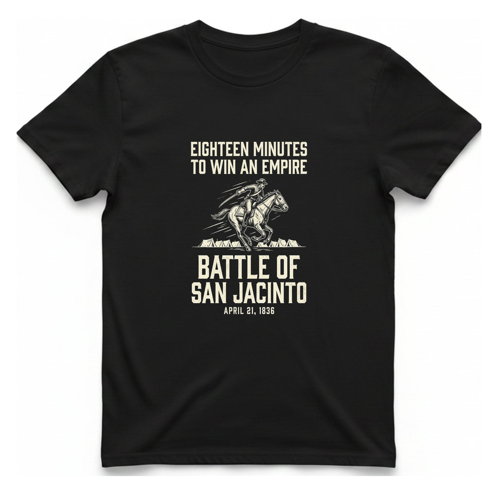 San Jacinto Eighteen Minutes T-Shirt - Black front