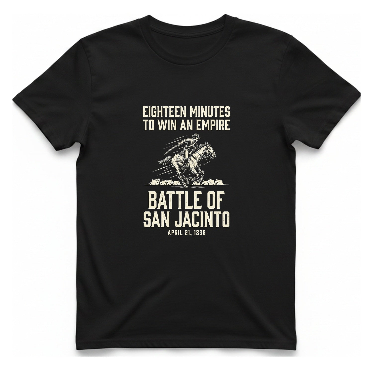 San Jacinto Eighteen Minutes T-Shirt - Black front