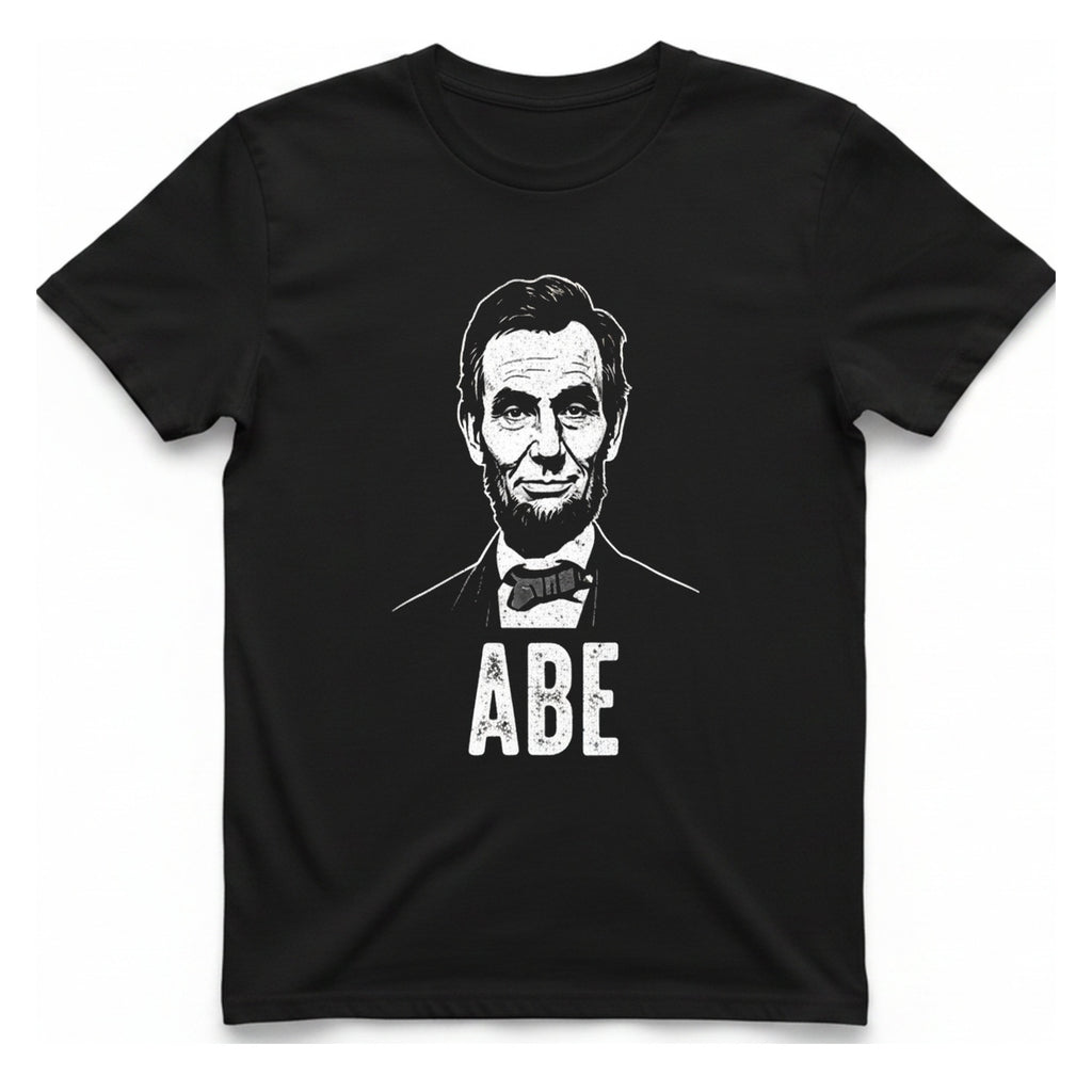 Abe Lincoln Portrait T-Shirt - Black front