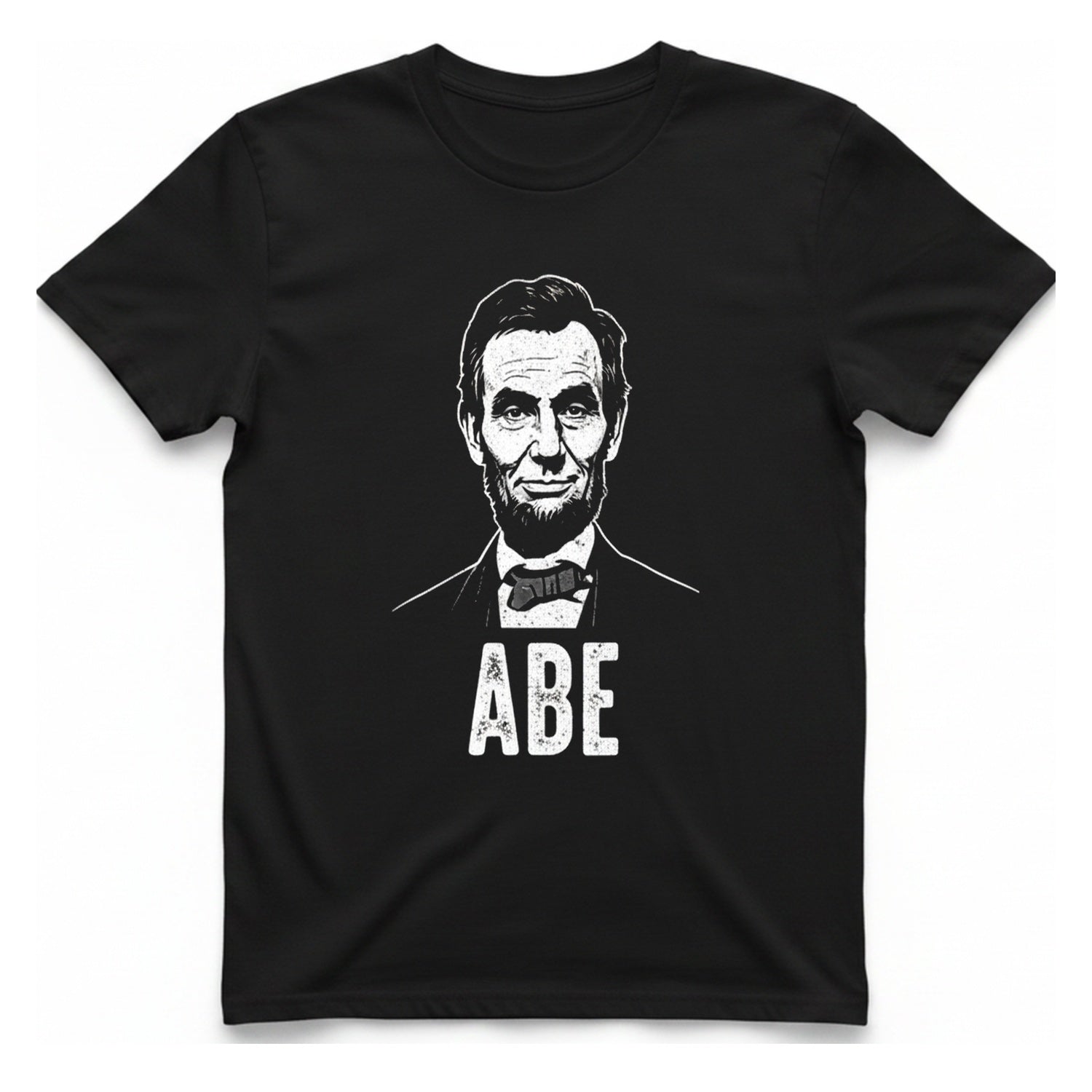 Abe Lincoln Portrait T-Shirt - Black front