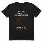 Boston The Great Molasses Flood T-Shirt - Black front