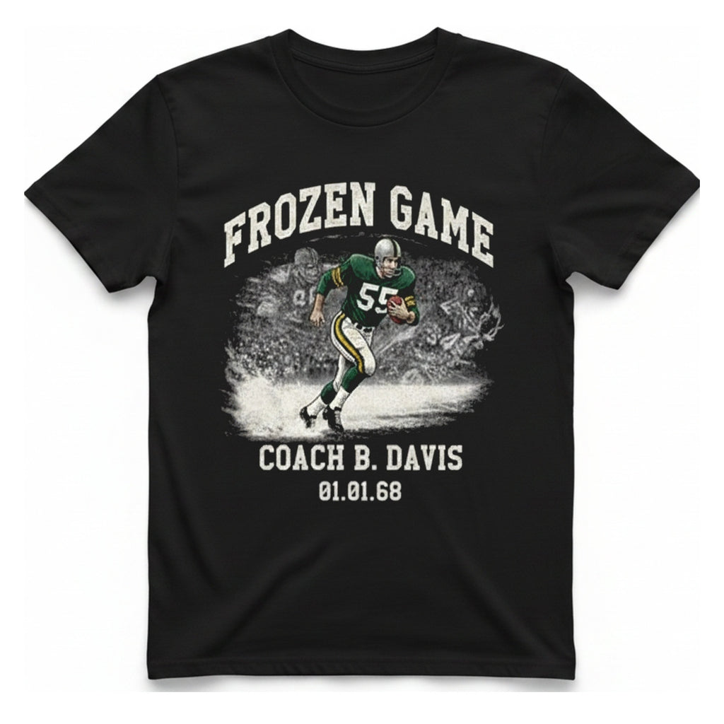 Frozen Game Coach Davis T-Shirt - Black front