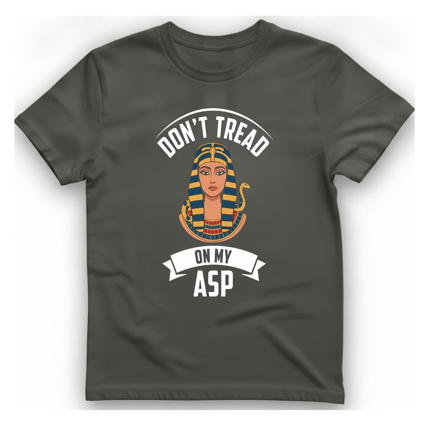 Cleopatra Asp T-Shirt - Charcoal front
