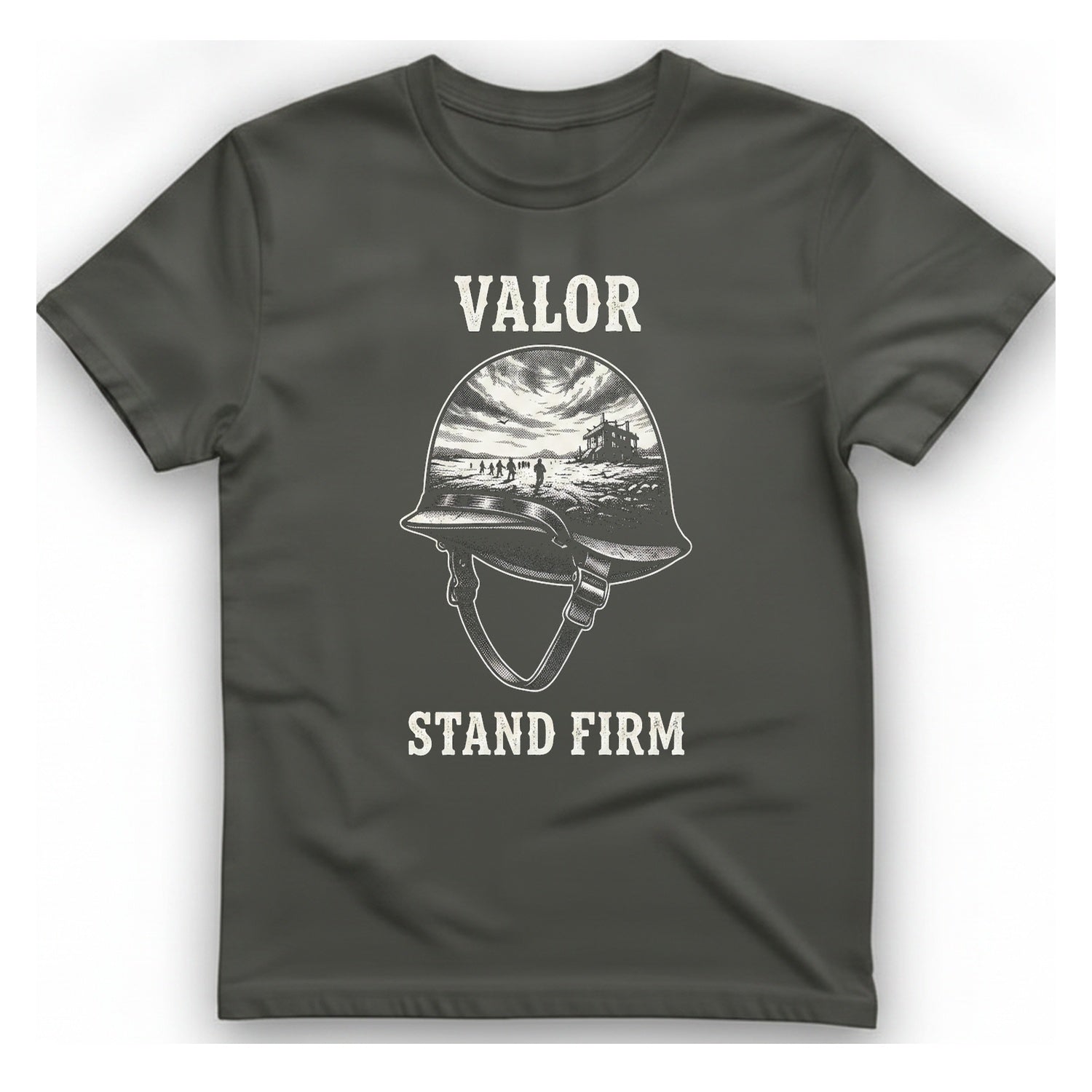 Valor Stand Firm T-Shirt - Charcoal front