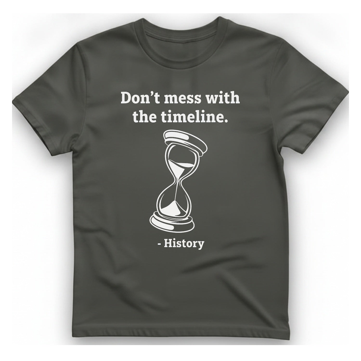 Time Travel Paradox T-Shirt - Charcoal front
