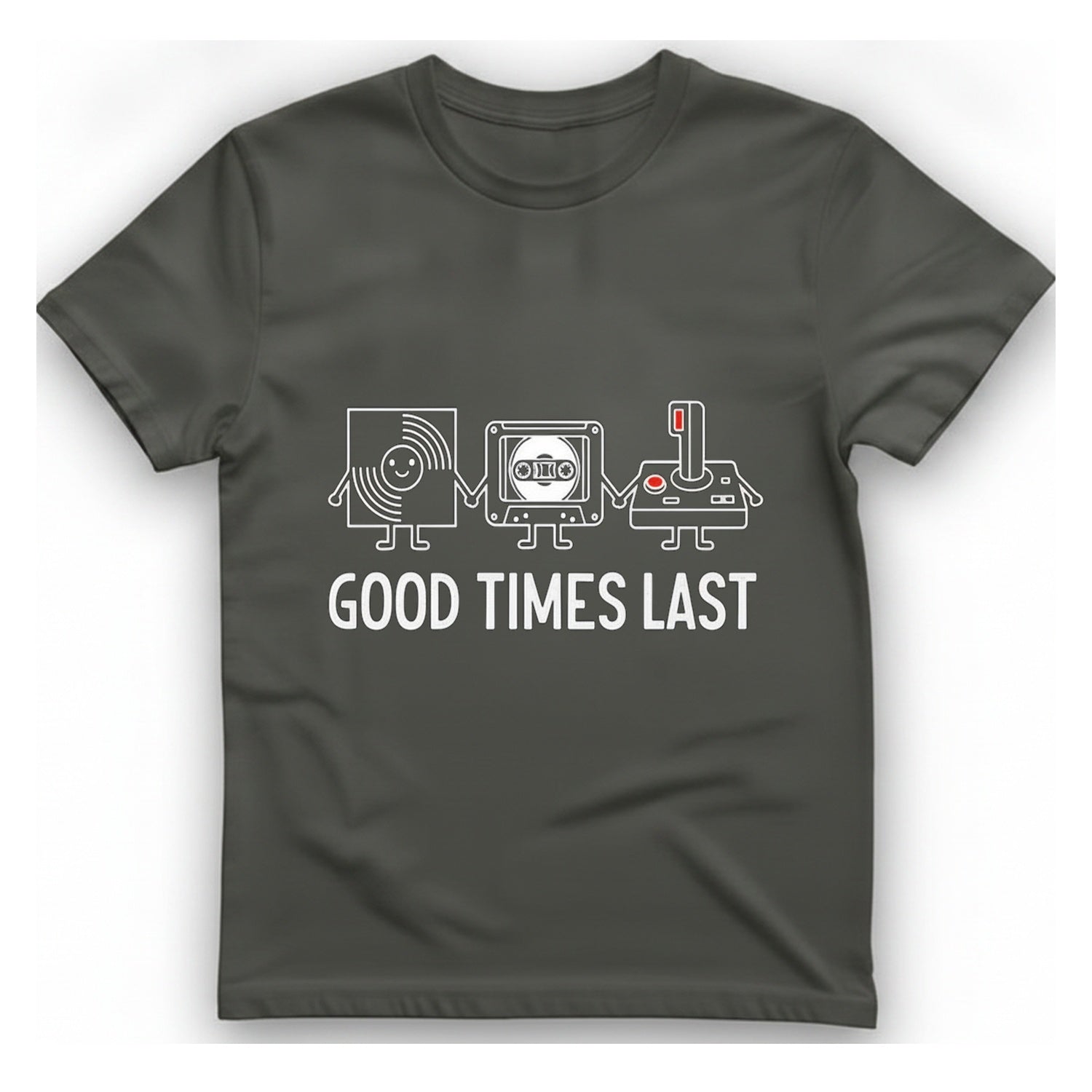 Good Times Last T-Shirt - Charcoal front