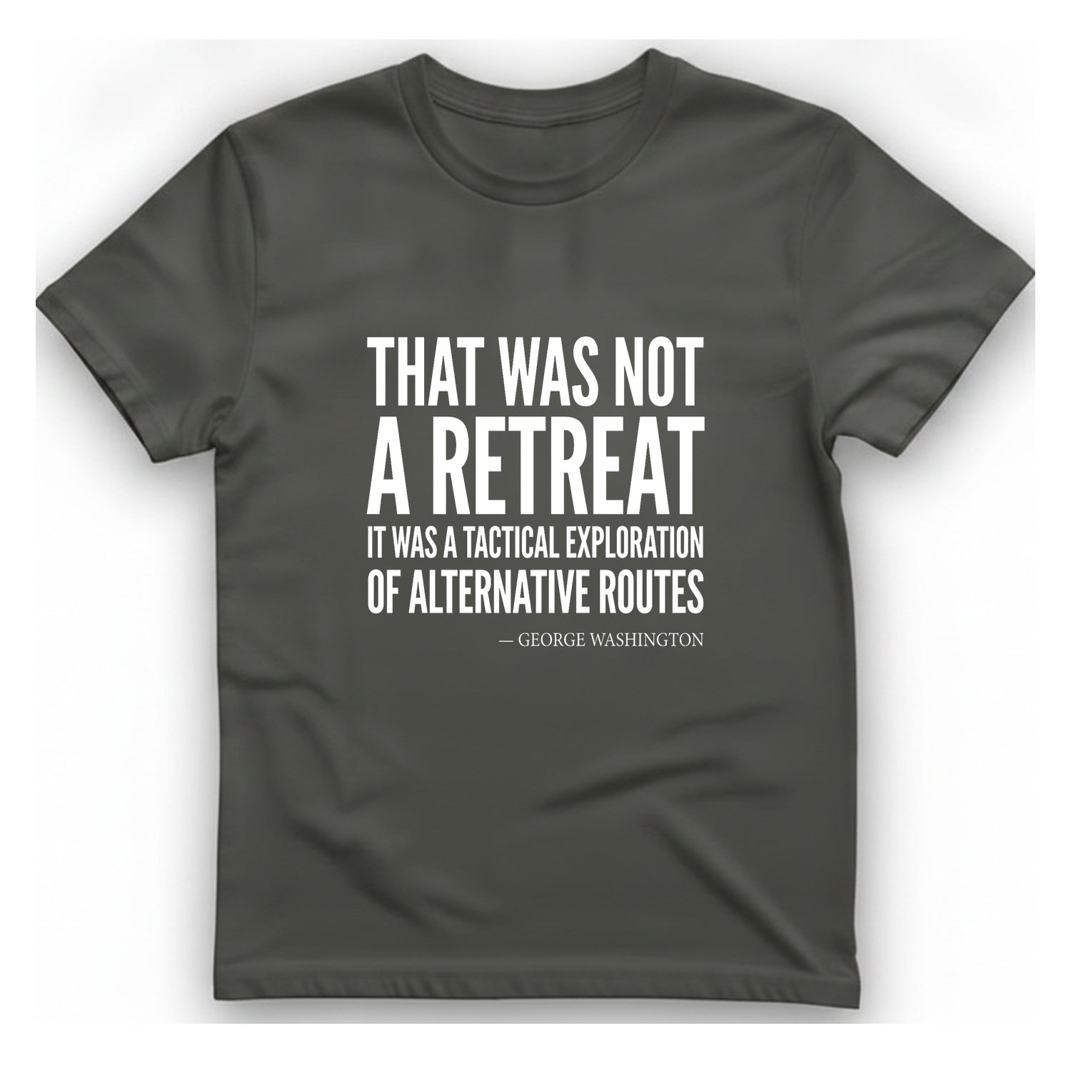 Washington Strategic Relocation T-Shirt - Charcoal front