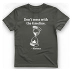 Time Travel Paradox T-Shirt - Charcoal front