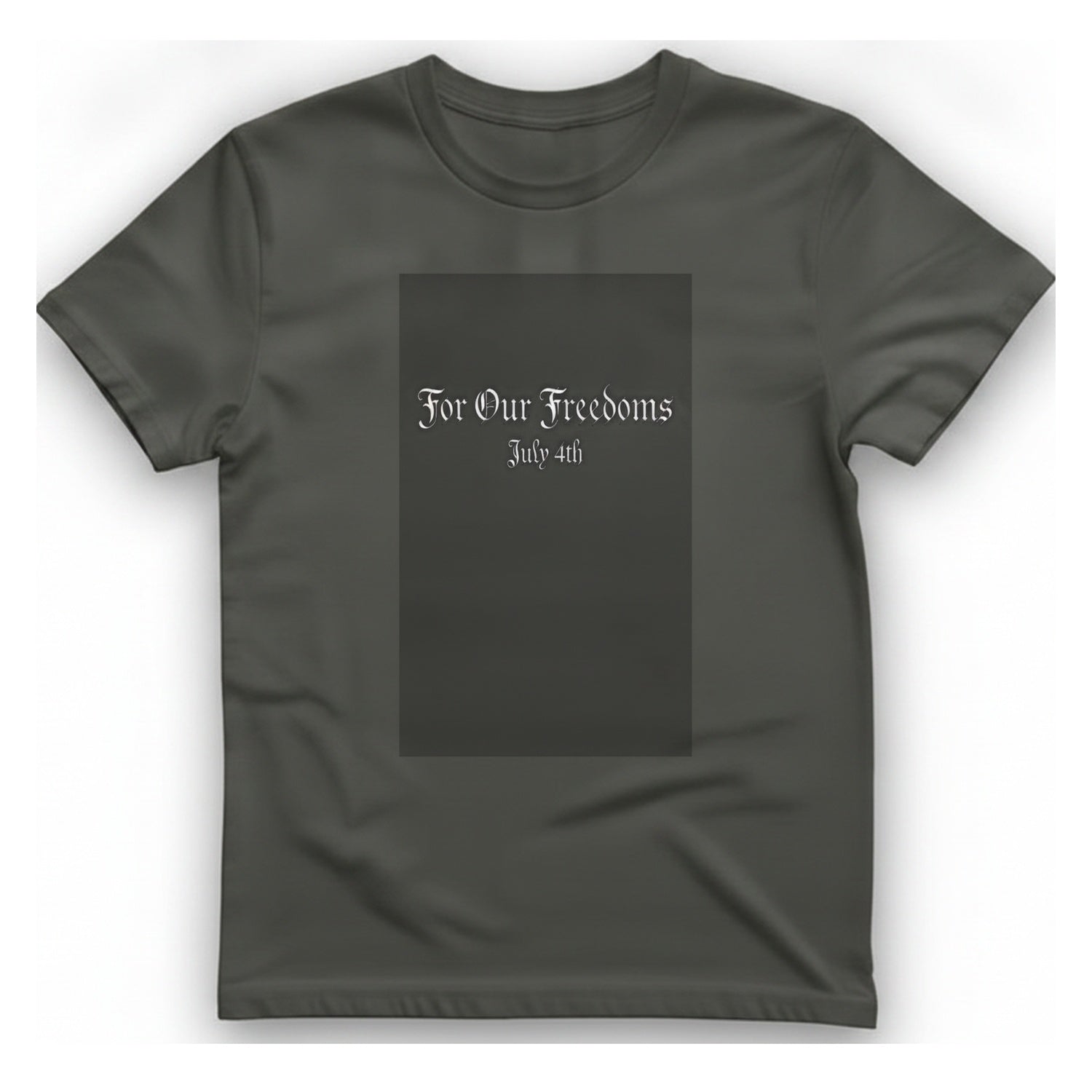 For Our Freedoms T-Shirt - Charcoal front