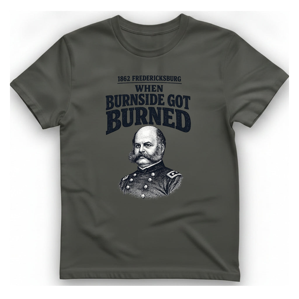 Fredericksburg Burnside Got Burned Vintage T-Shirt - Charcoal front