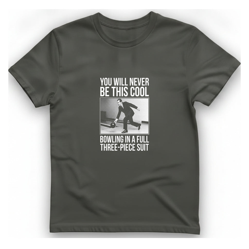 Nixon Suit Bowling Flex T-Shirt - Charcoal front