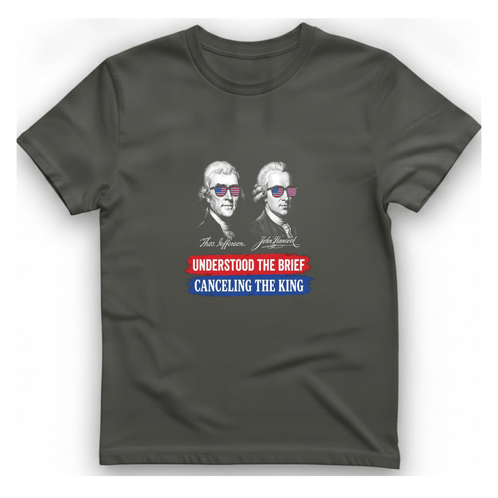 Jefferson Hancock Canceling The King T-Shirt - Charcoal front