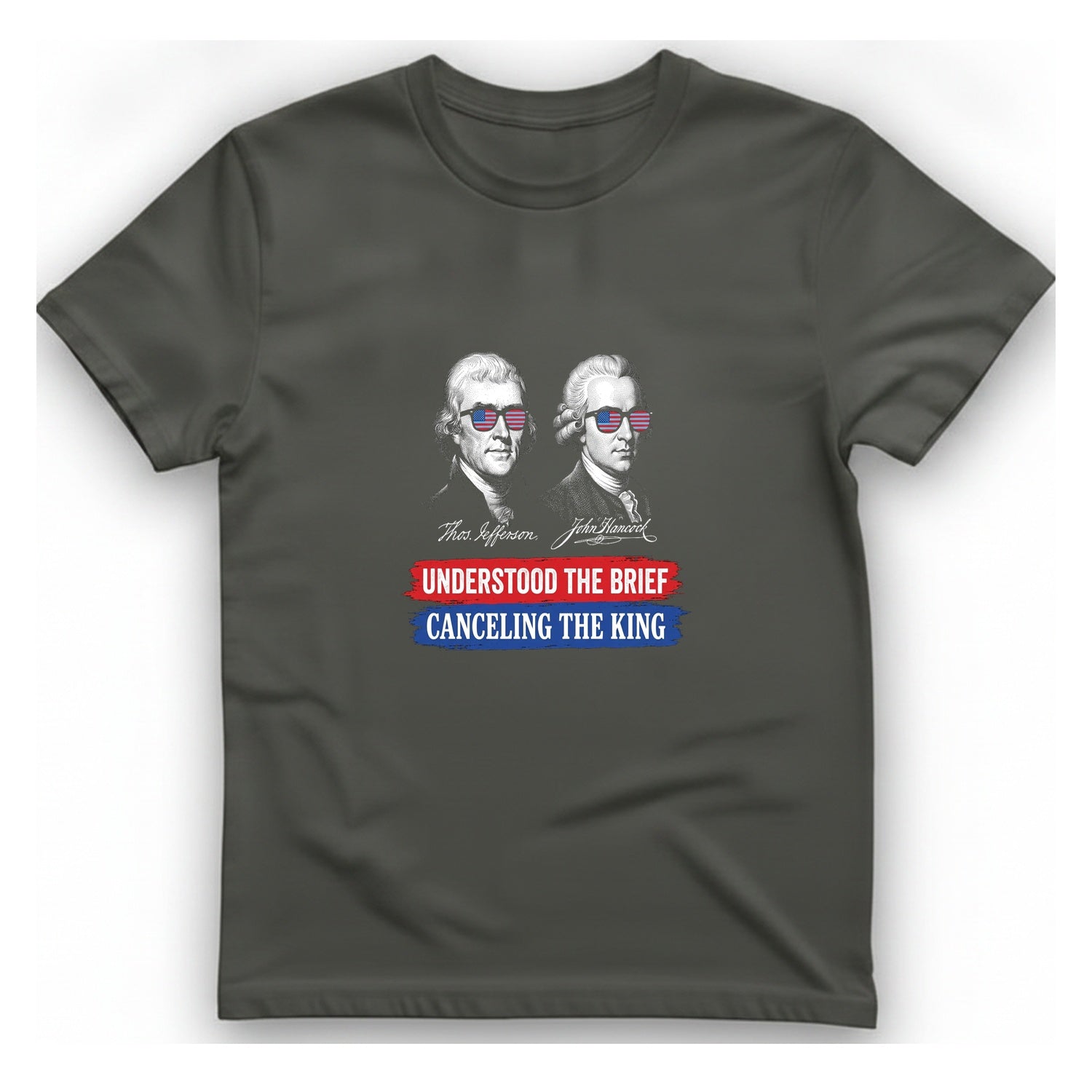 Jefferson Hancock Canceling The King T-Shirt - Charcoal front