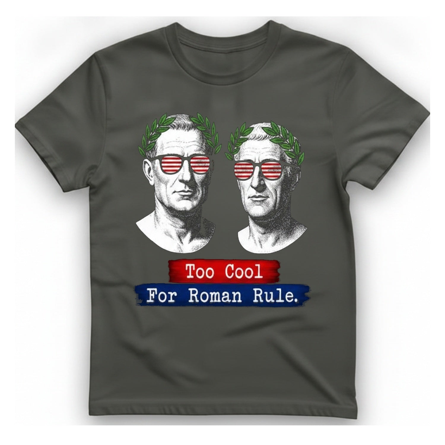 Too Cool For Roman Rule T-Shirt - Charcoal front