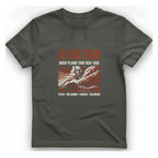 Black Blizzard Dust Tour T-Shirt - Charcoal front