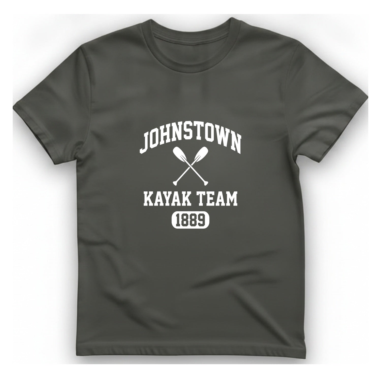 Johnstown Kayak Team T-Shirt - Charcoal front