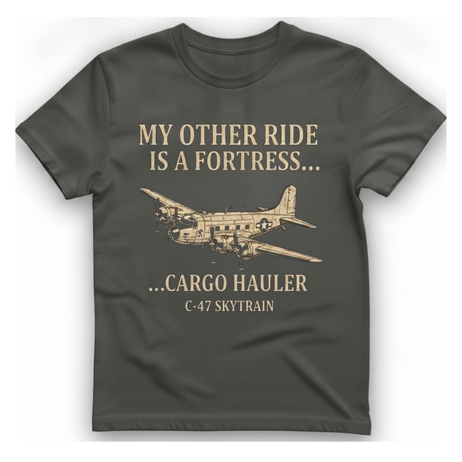 My Other Ride T-Shirt - Charcoal front