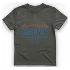 Republic 248Th Birthday T-Shirt - Charcoal front