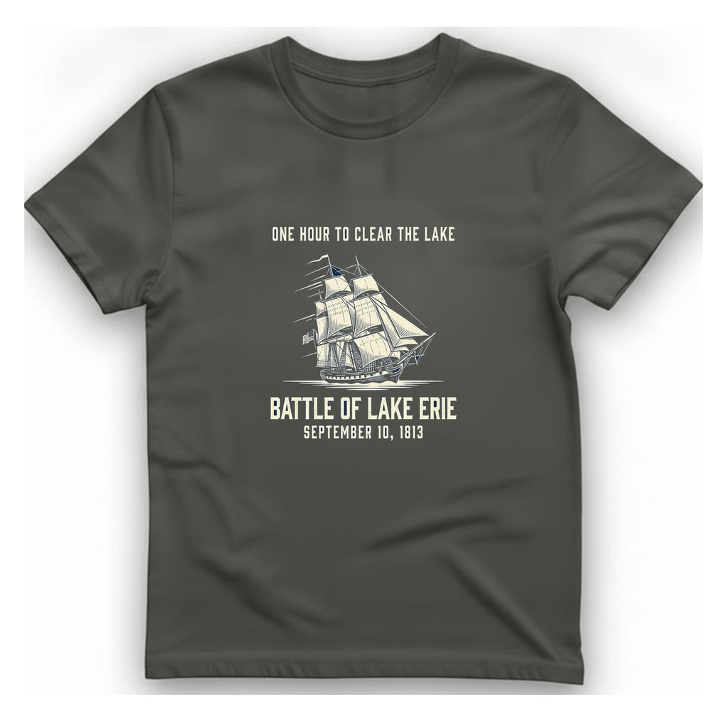 Battle of Lake Erie T-Shirt - Charcoal front
