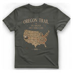 Oregon Trail The Original Open T-Shirt - Charcoal front