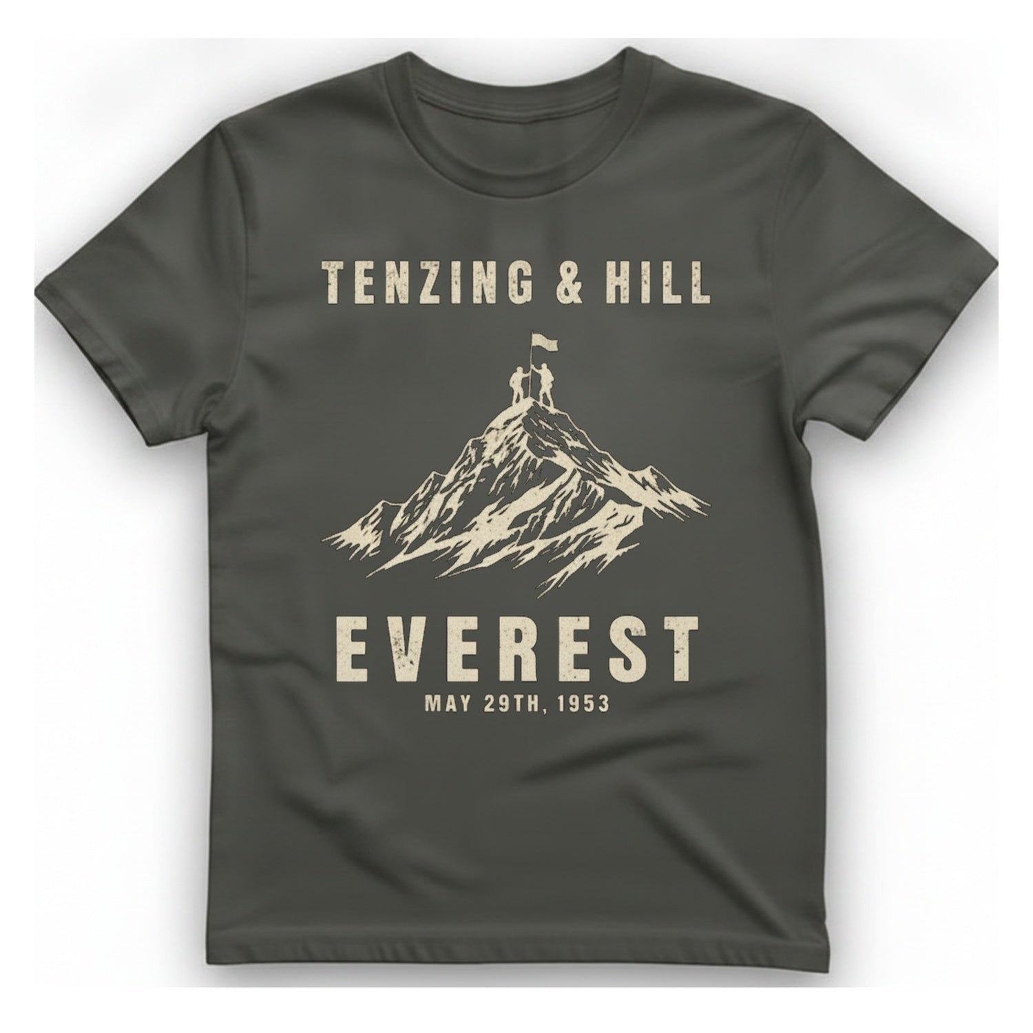 Everest First Ascent T-Shirt - Charcoal front