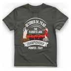 Pompeii Floor Is Lava Championship T-Shirt - Charcoal front