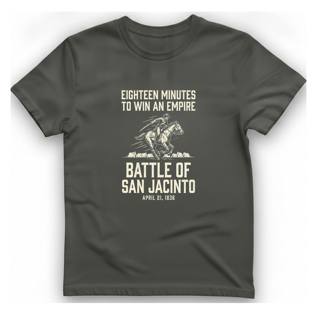 San Jacinto Eighteen Minutes T-Shirt - Charcoal front