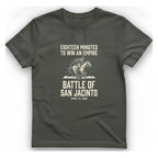 San Jacinto Eighteen Minutes T-Shirt - Charcoal front