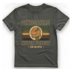 Dinosaurs Never Forget T-Shirt - Charcoal front