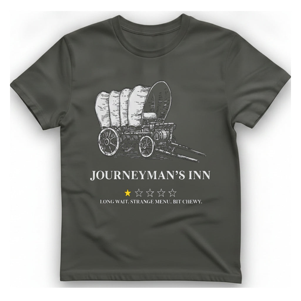 Journeyman Inn T-Shirt - Charcoal front