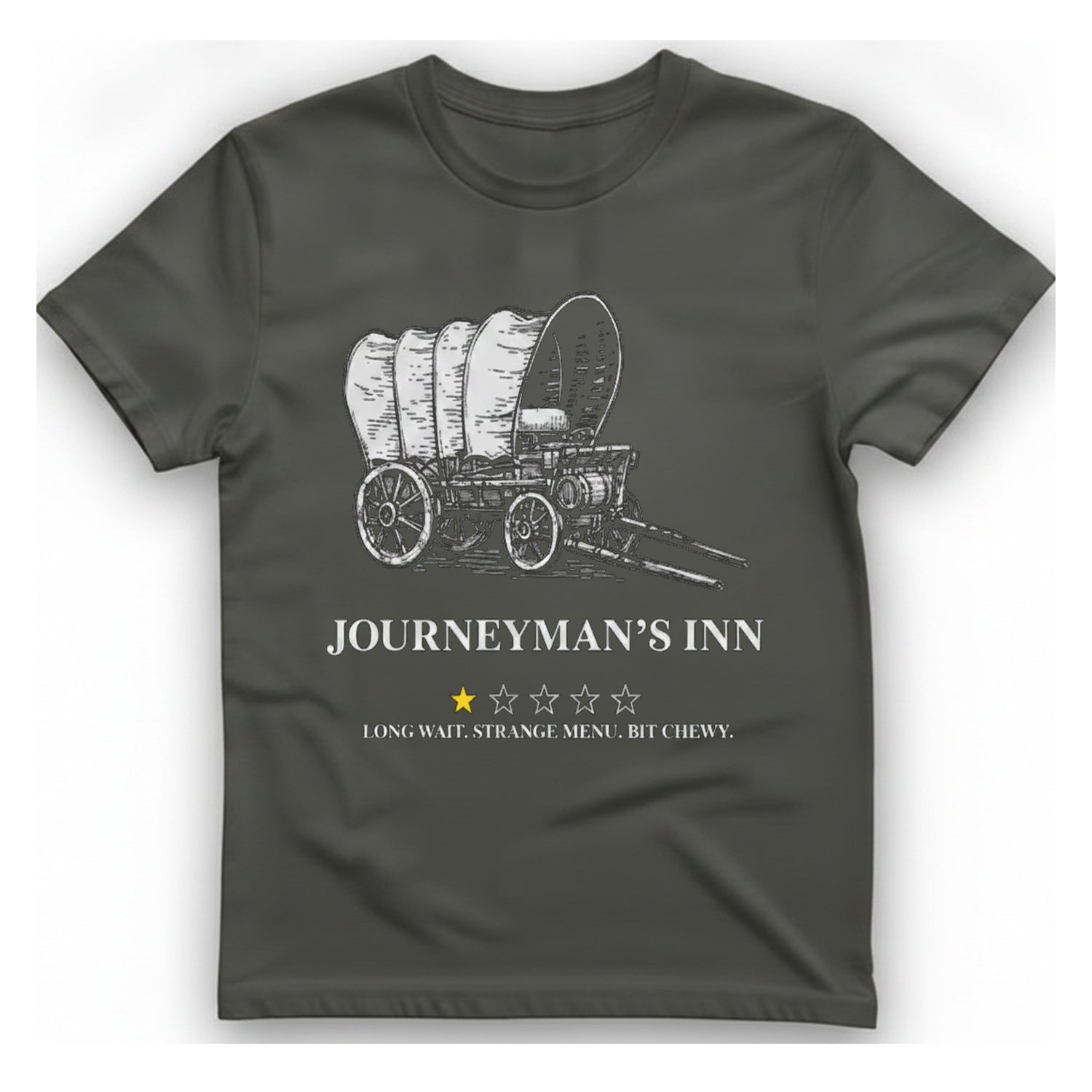 Journeyman Inn T-Shirt - Charcoal front