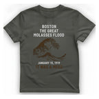 Boston The Great Molasses Flood T-Shirt - Charcoal front