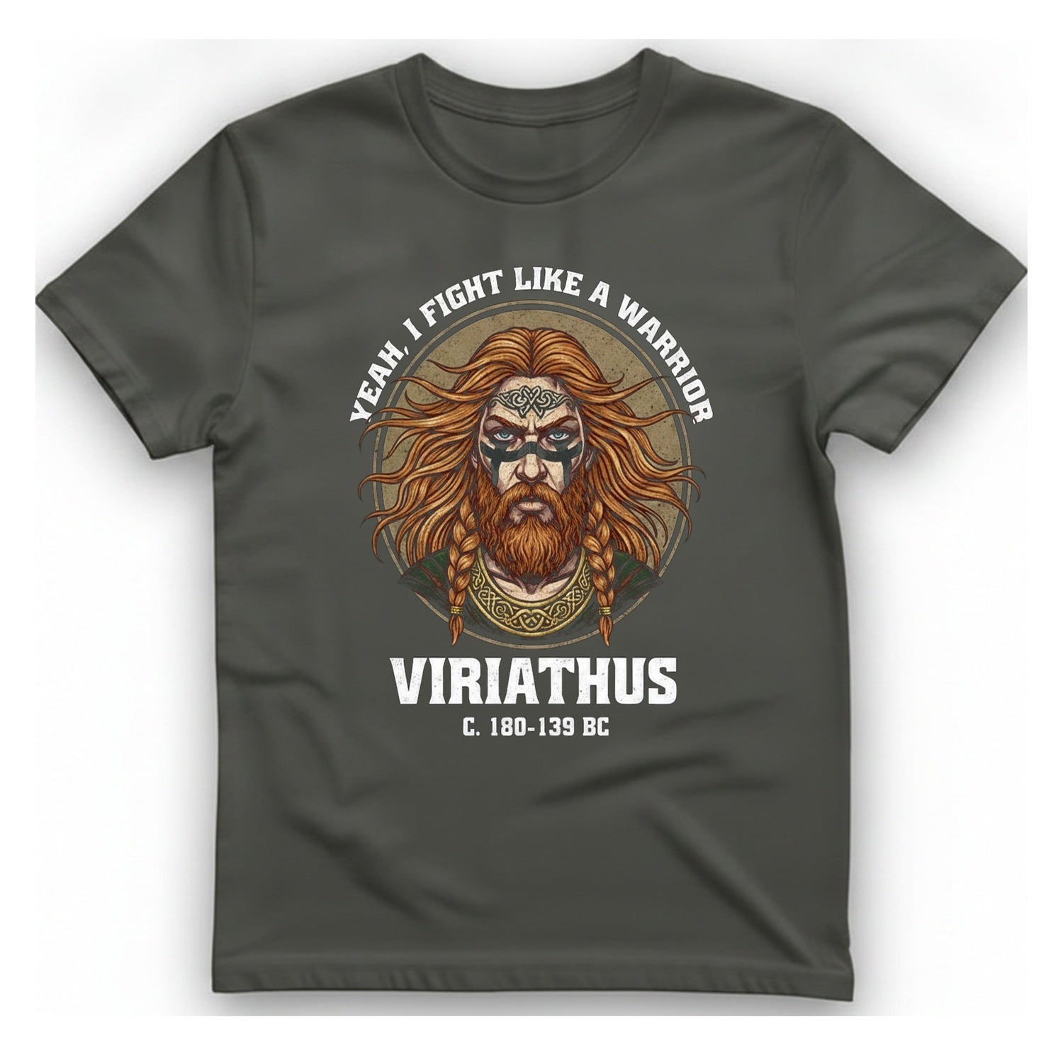 Viriathus Warrior T-Shirt - Charcoal front