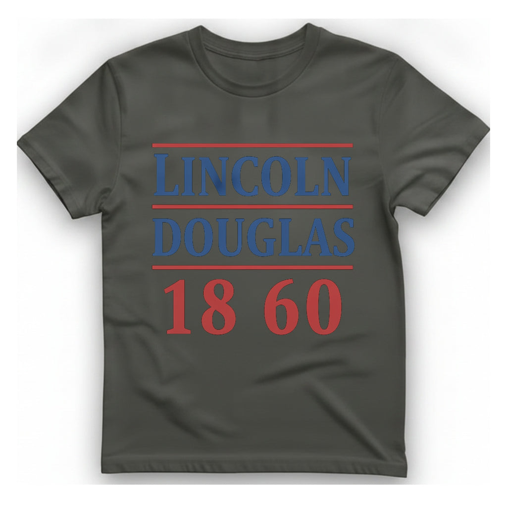 Lincoln Douglas T-Shirt - Charcoal front
